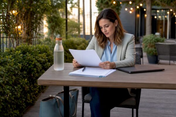 PR professional reviewing mental health expert pitch